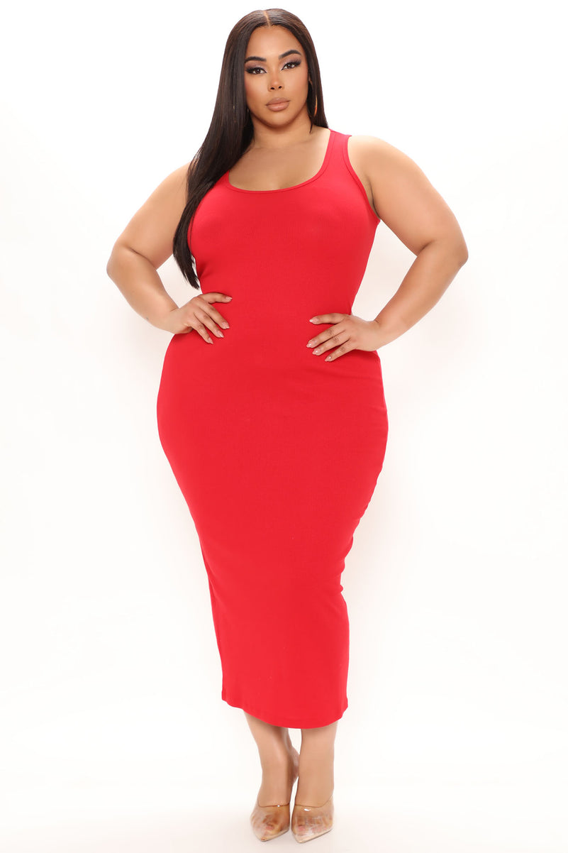 Fashion Nova Maxi Basic Red Dress – Bombay Closet Cleanse