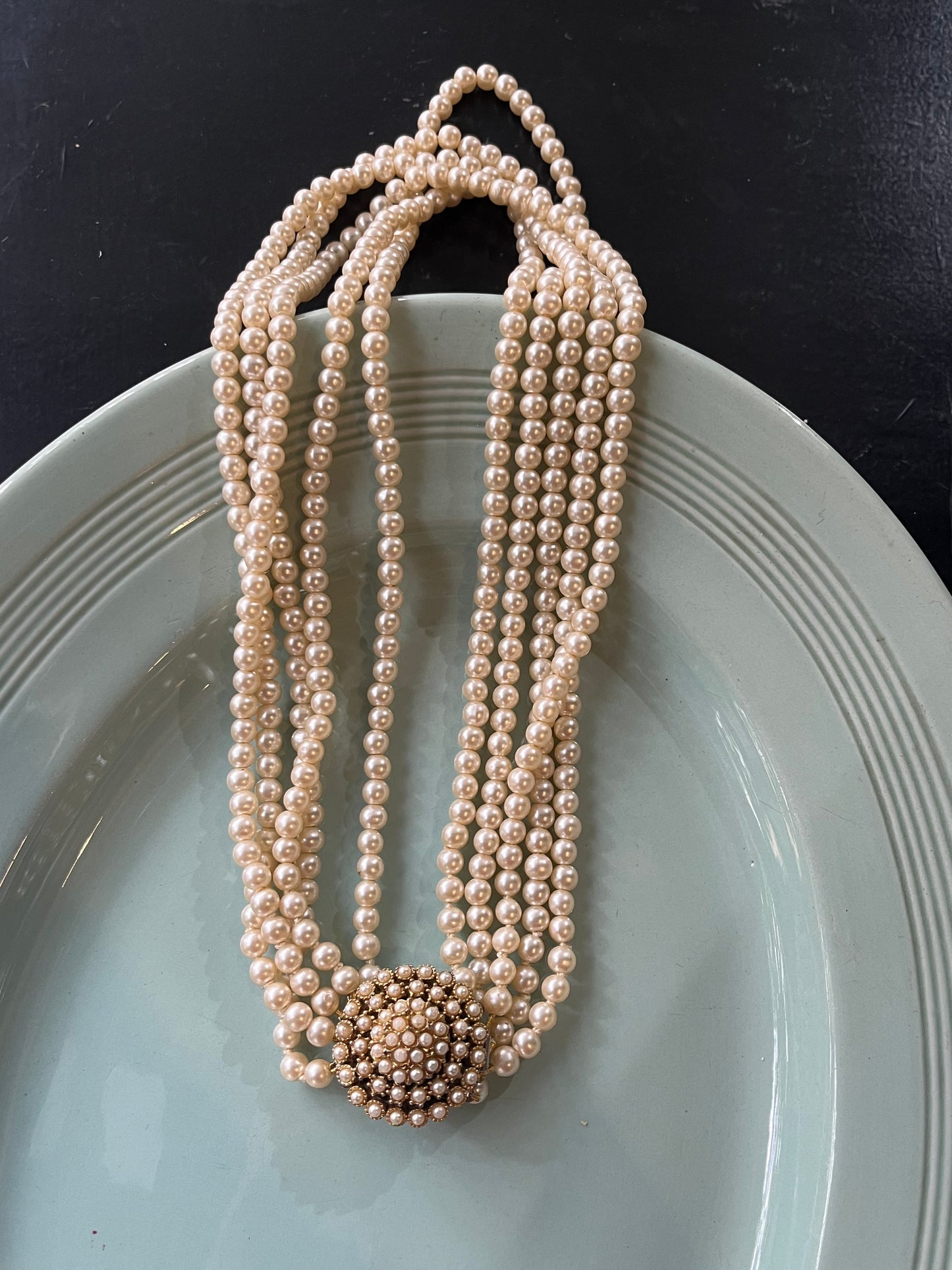 Multi-Strand Pearl Necklace