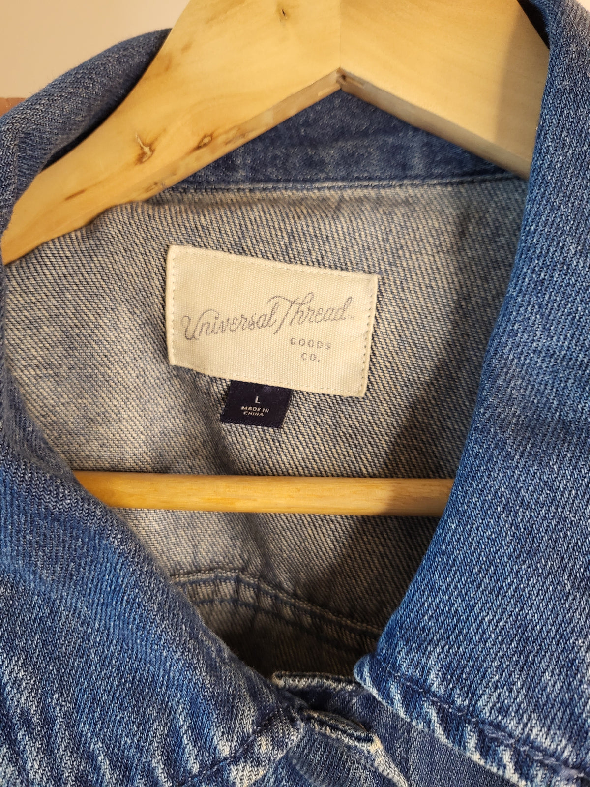 Coquette Geese Patchwork Denim Jacket