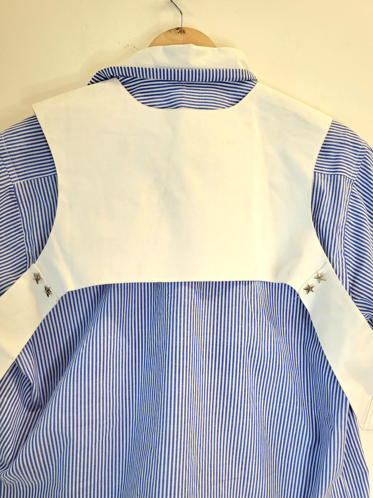 Pinstripe Shirt with Attached Harness
