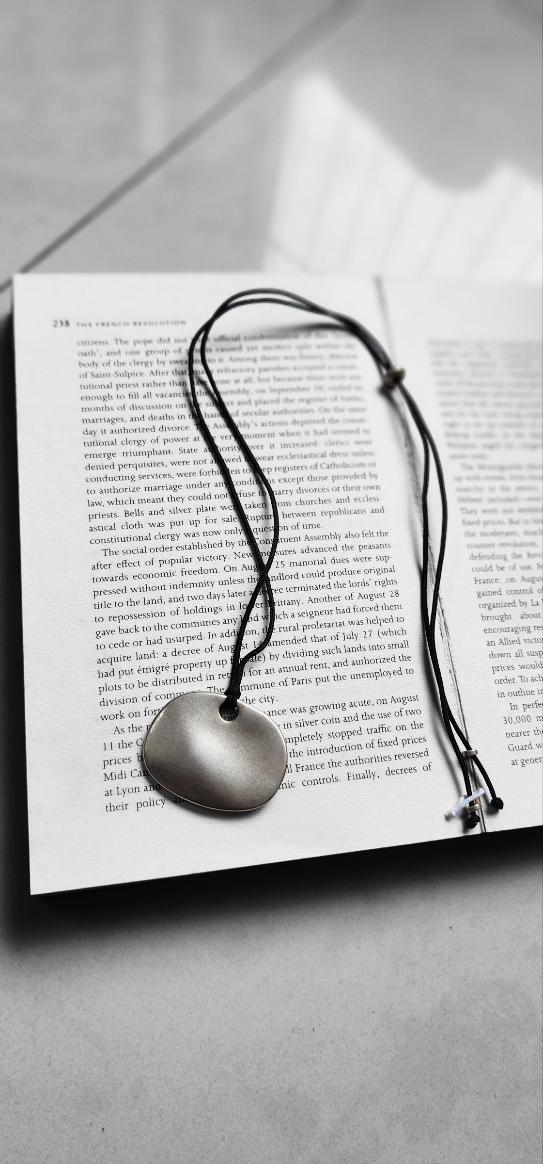 Silver Stone necklace