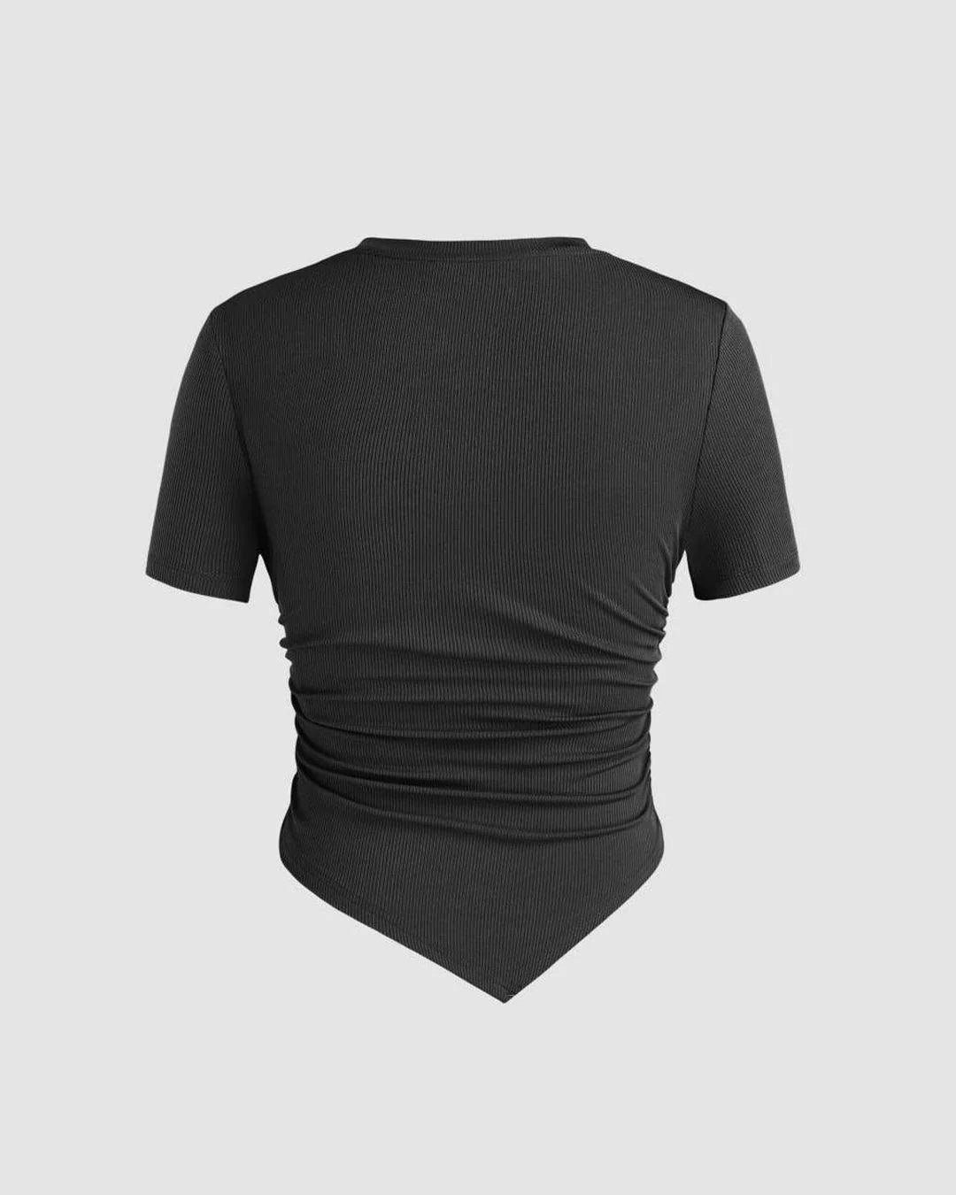 Little Box Black Long Tee