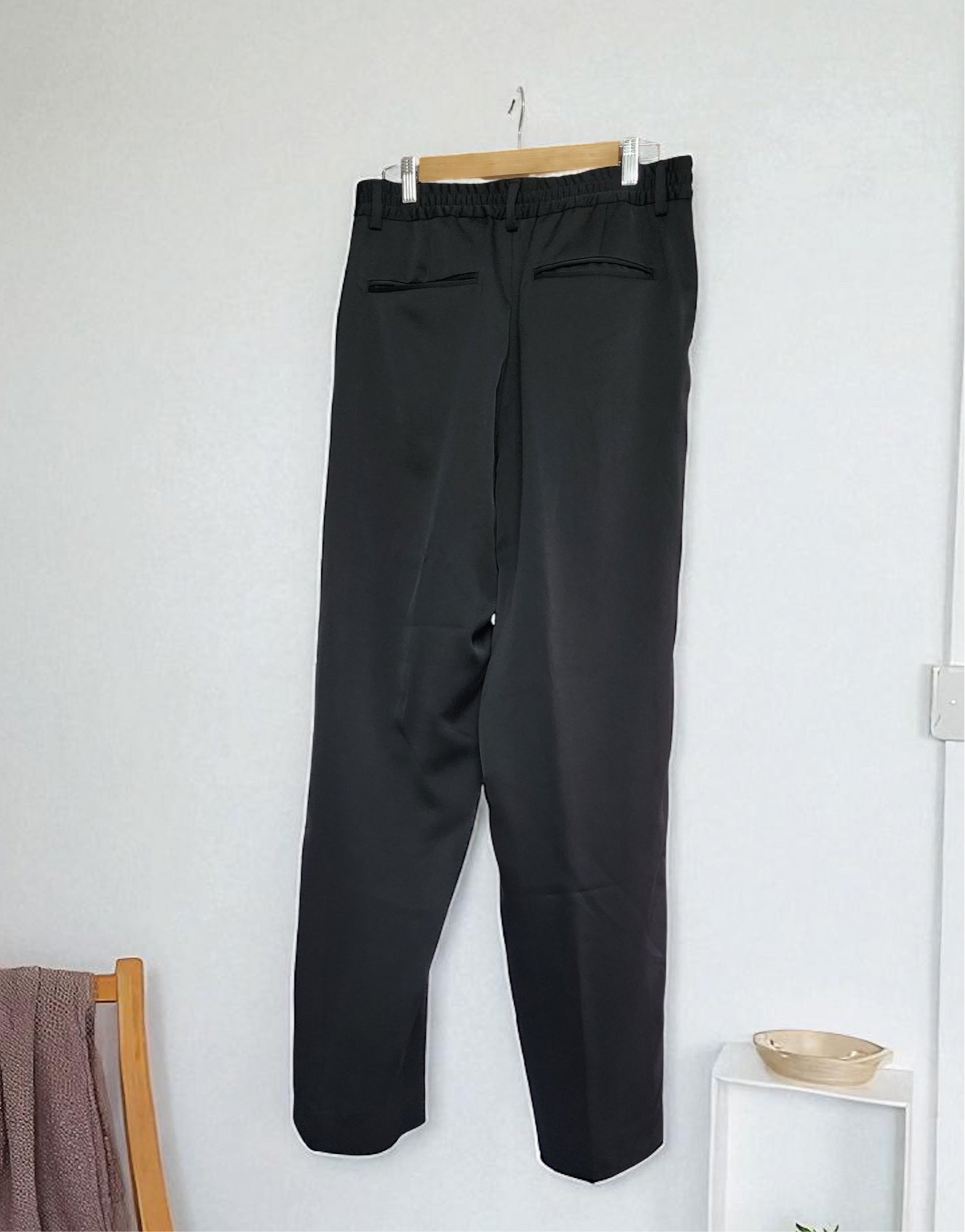 Zara Satin Black Pant
