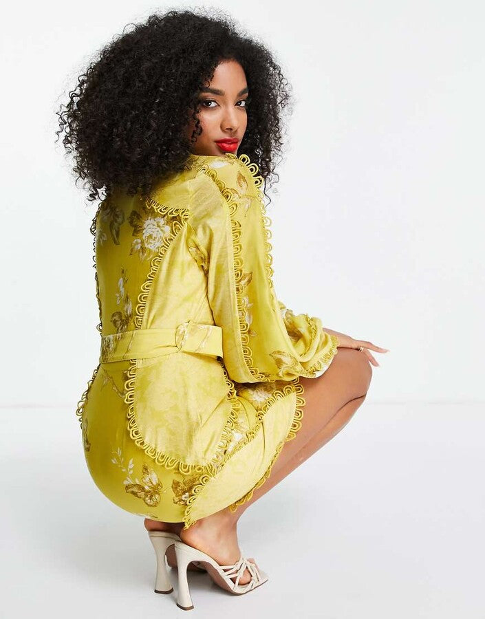 ASOS Yellow Mini Dress