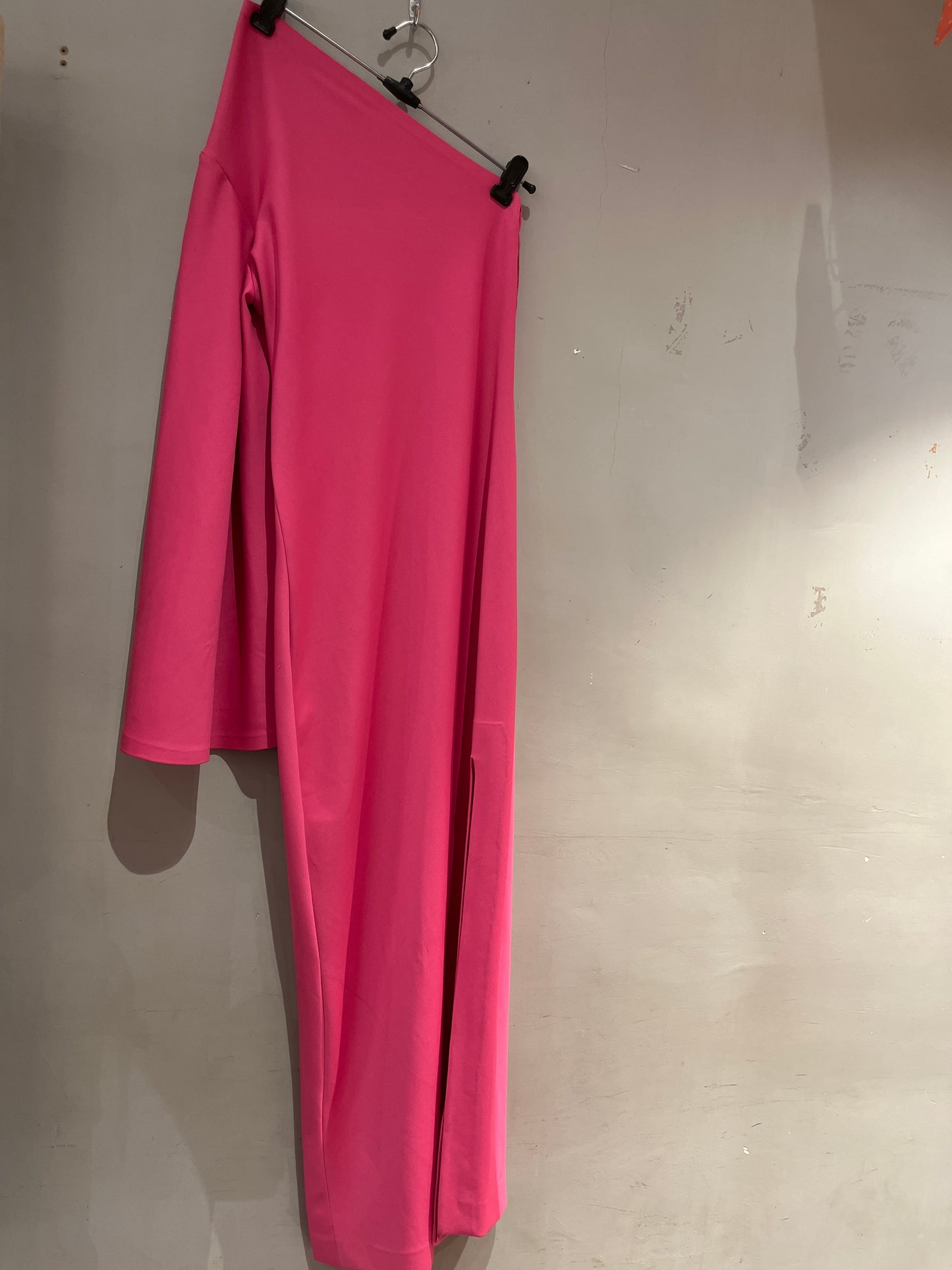 Pink One Shoulder Dress