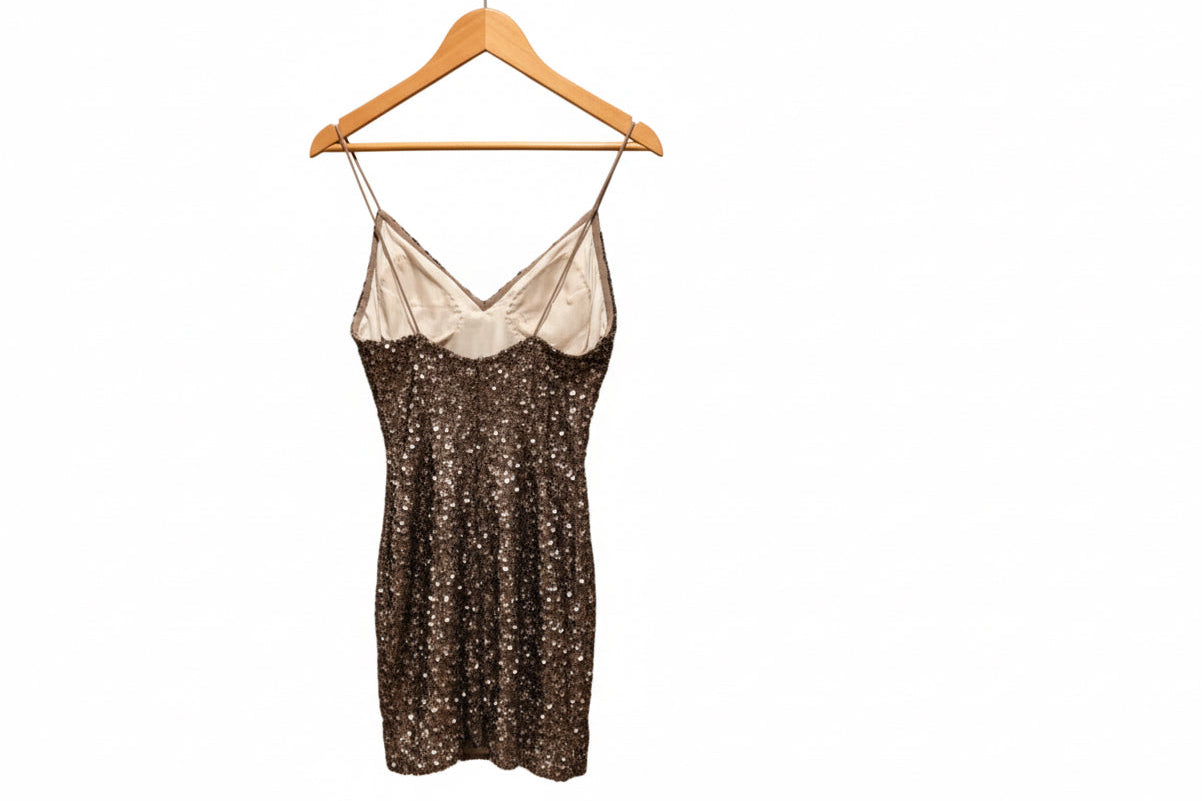Scala Golden Sequin Dress