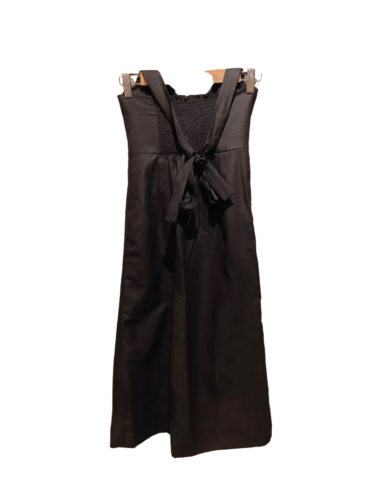 Mazikien Black Halter Dress with Zip Detailing