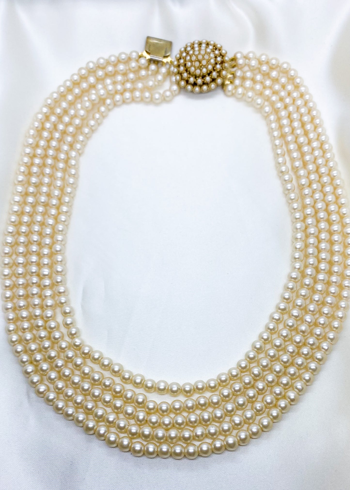 Multi-Strand Pearl Necklace