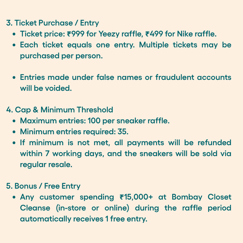 STREET HEAT - NIKE DUNKS RAFFLE TICKETS ! ๐