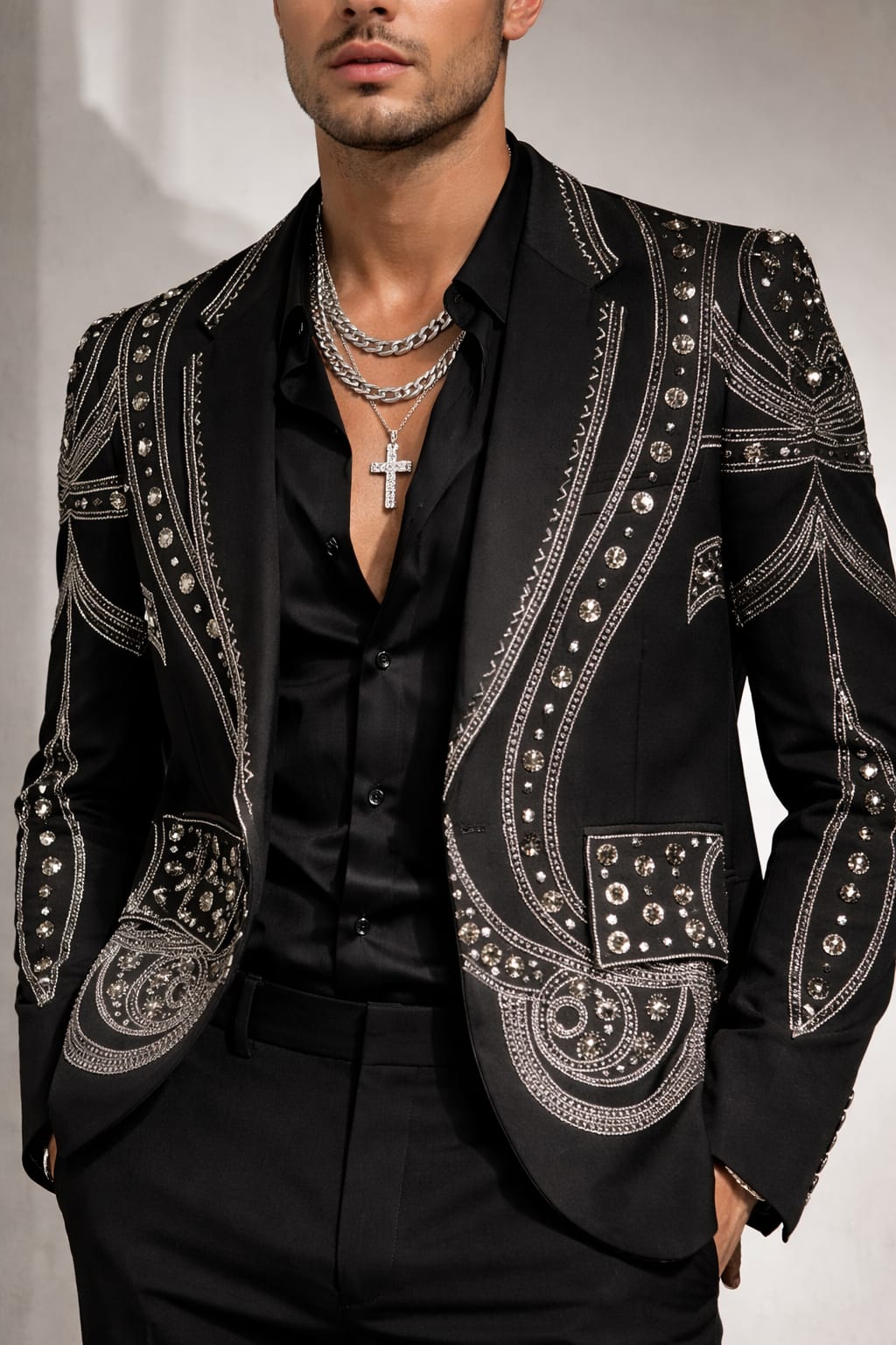 Black Jacket with Detailing