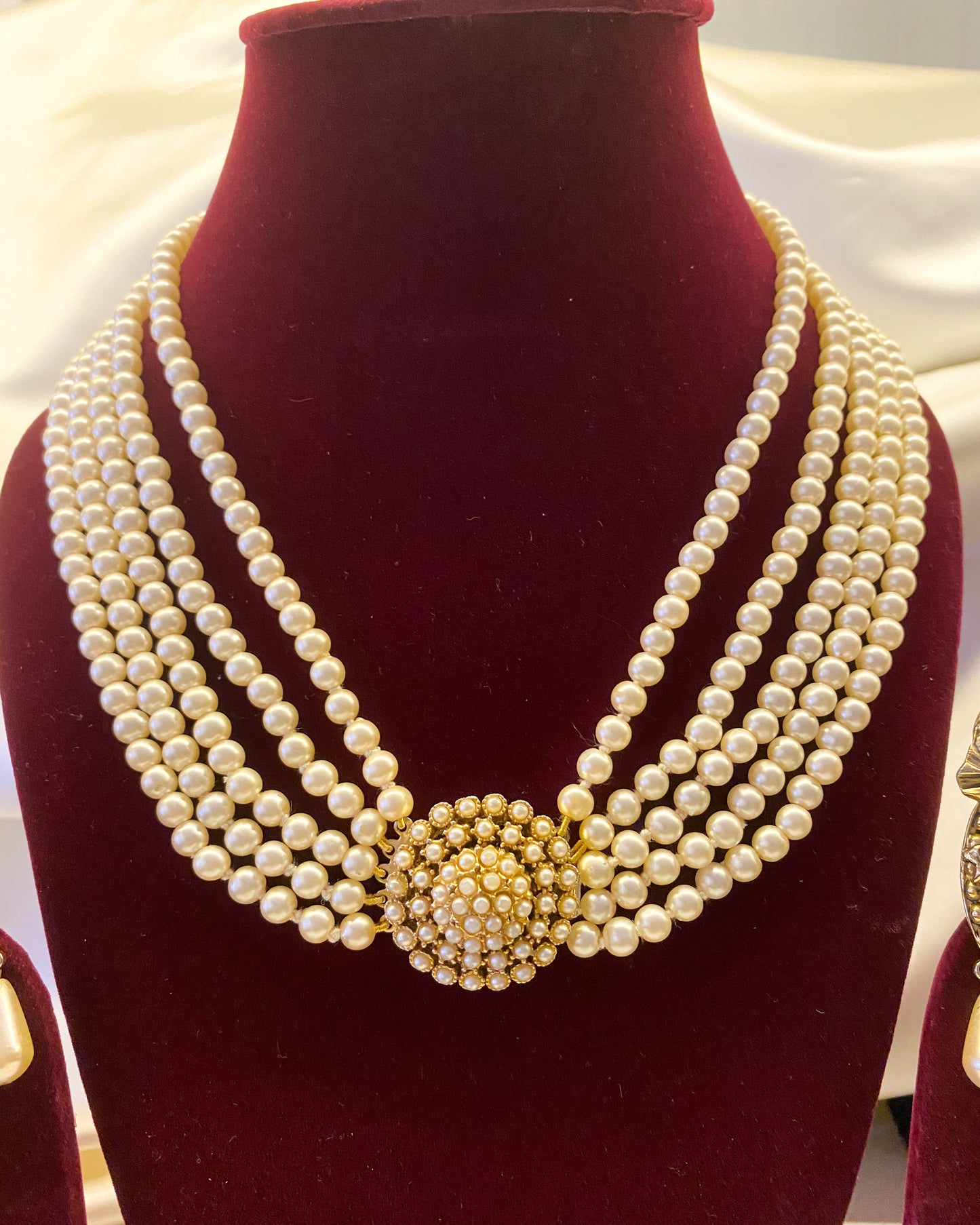 Multi-Strand Pearl Necklace