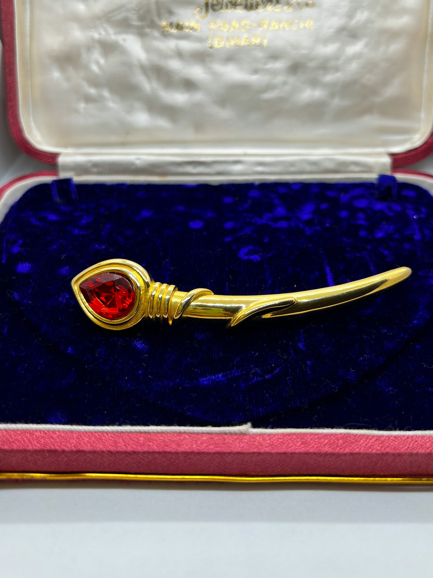 Rose Bud Stem Brooch