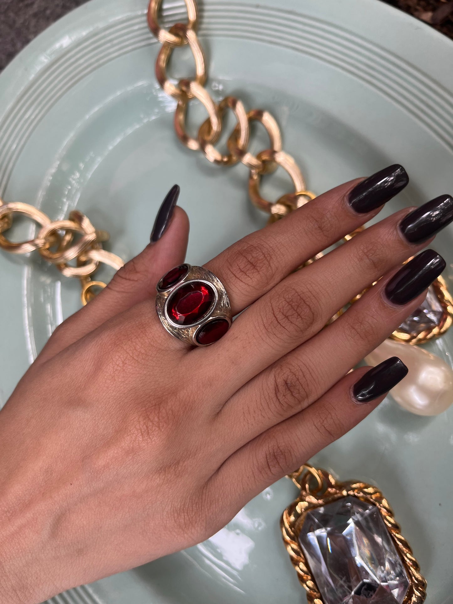Georgian Smokey Quartz Ring