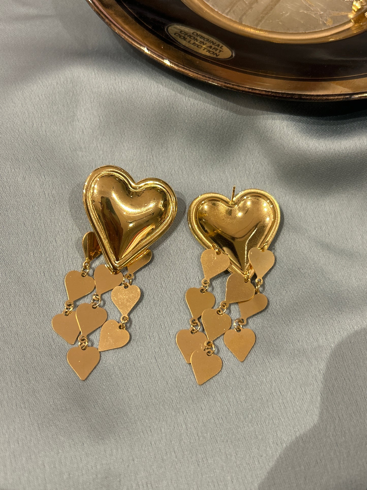 Heart Dangler Earrings