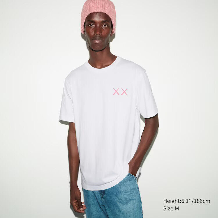 2023 Uniqlo UT x Kaws Tee T-Shirt (Pink)
