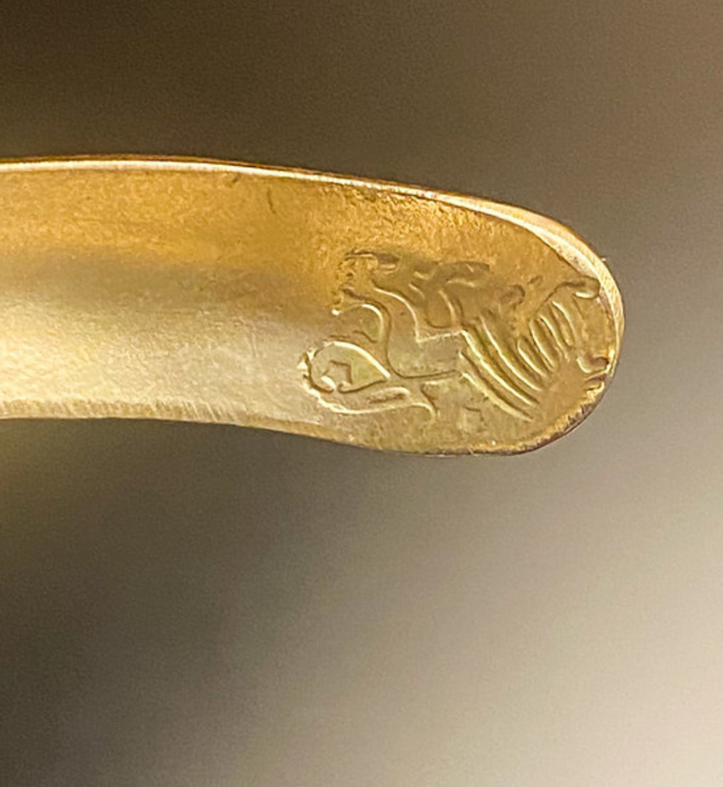 1980s Vintage Two Toned Celtic Torque Necklace