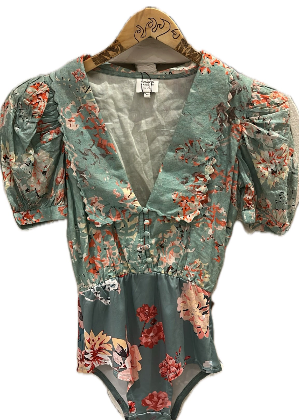 Hemant and Nandita Floral Bodysuit