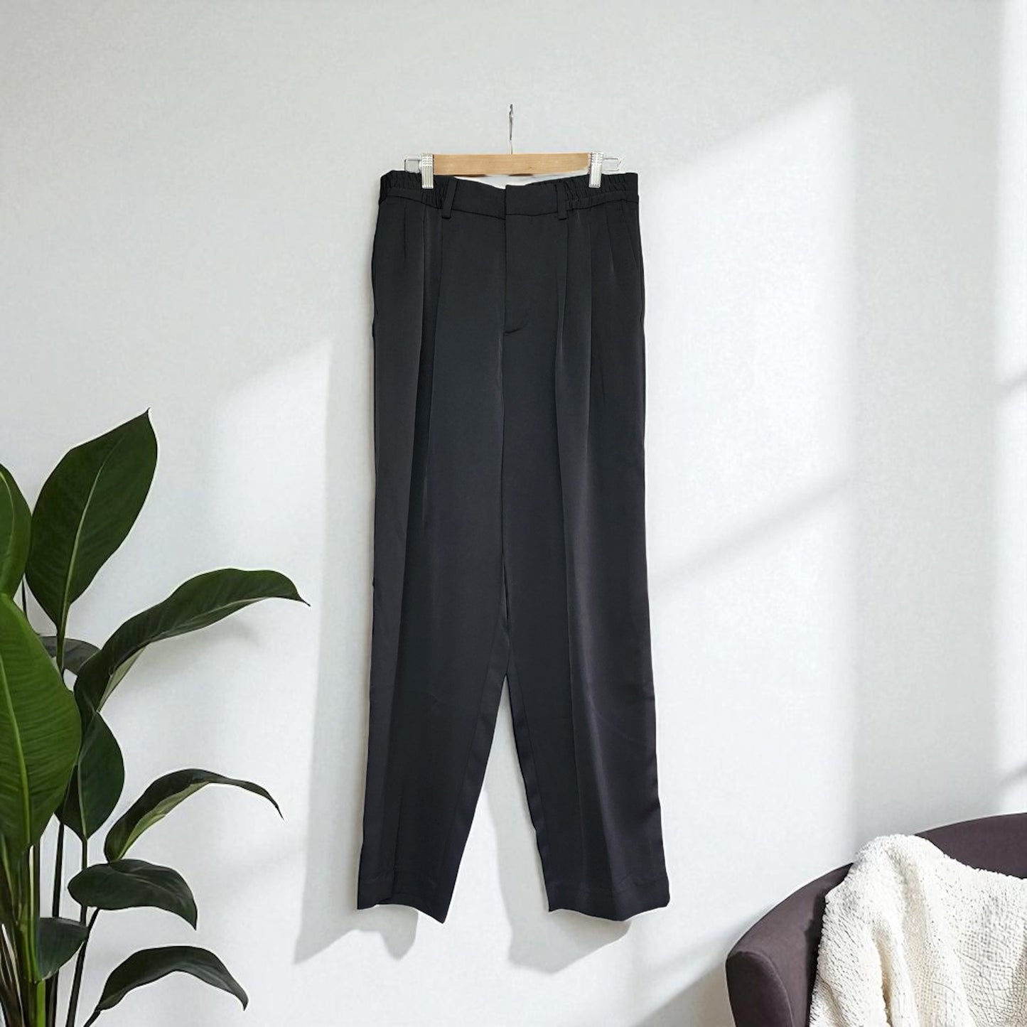 Zara Satin Black Pant