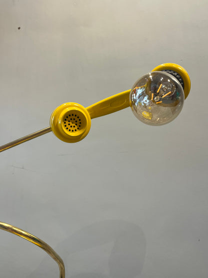 Vintage Telephone Lamp (yellow)
