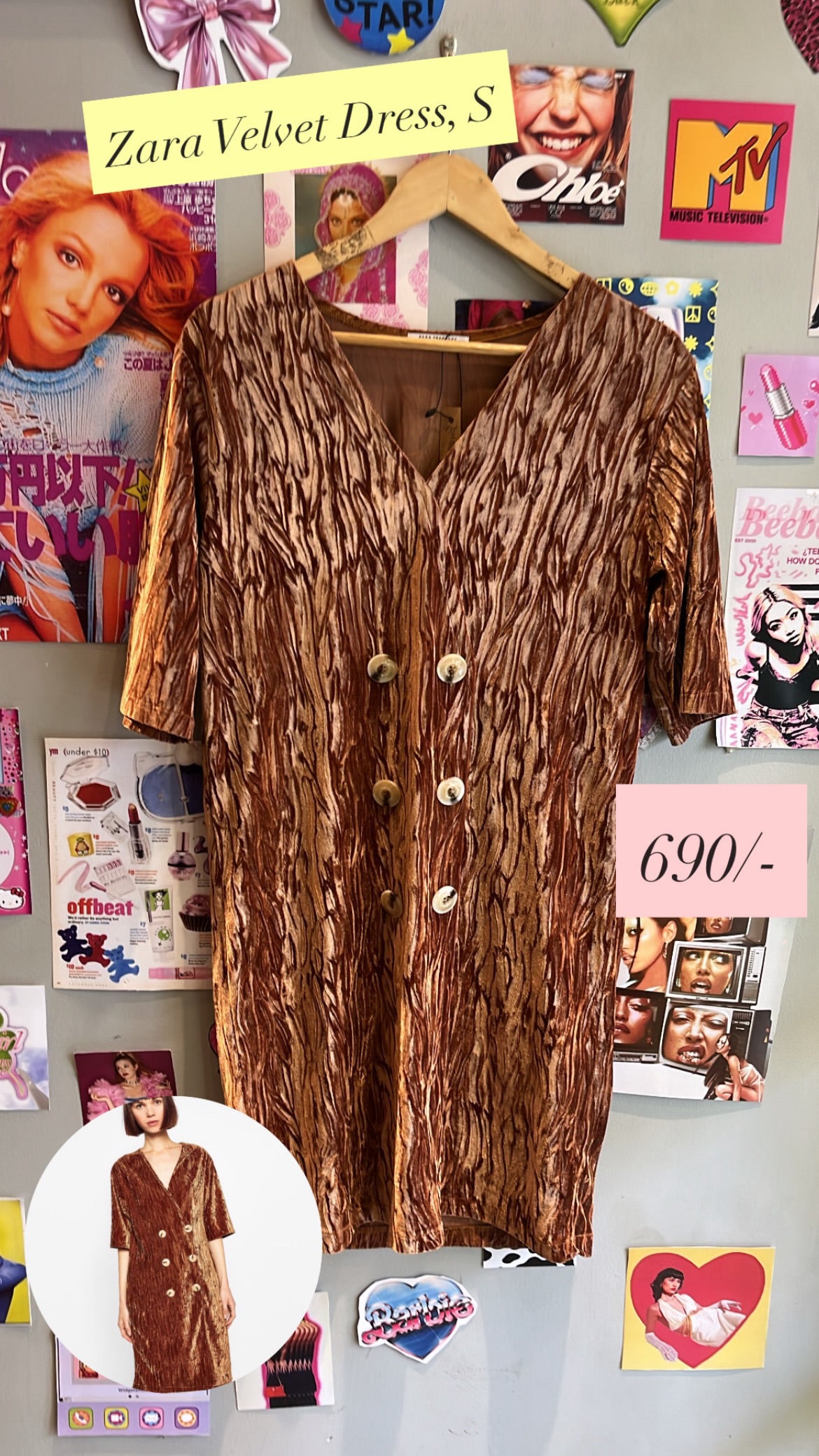 Zara Velvet Dress