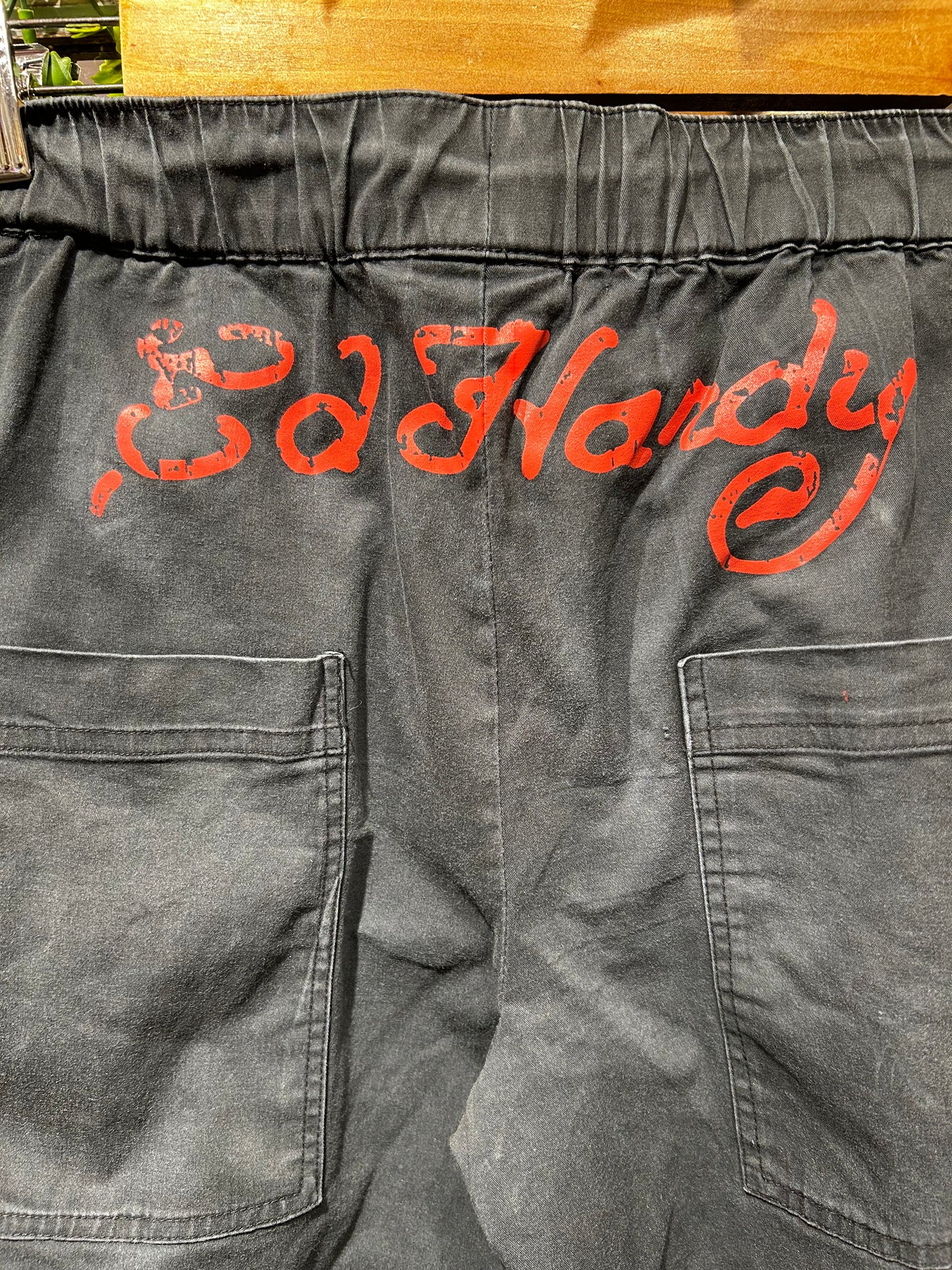 Ed Hardy Black Cargo Pants
