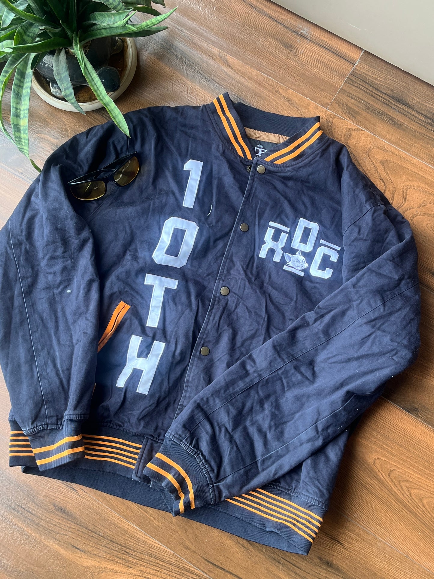 Navy Blue Varsity Jacket