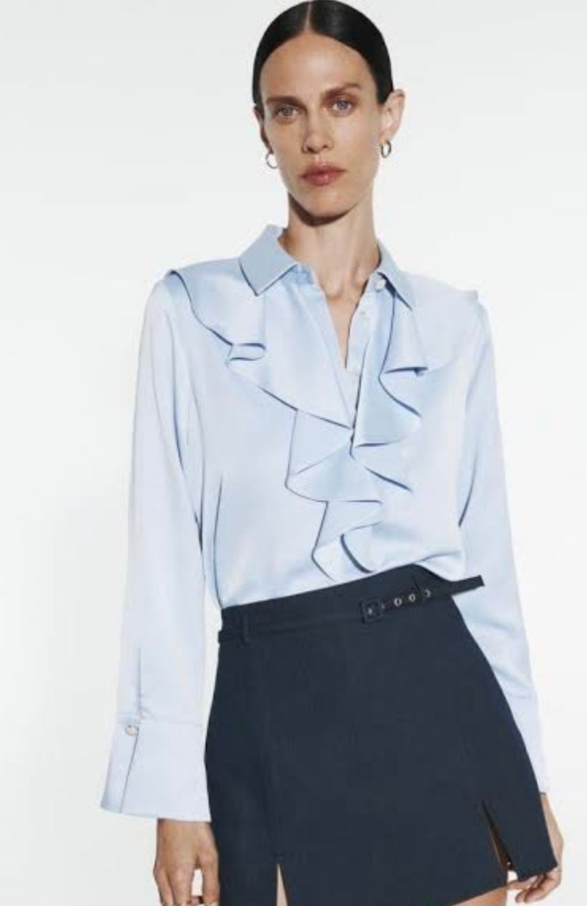 Zara Powder Blue Shirt