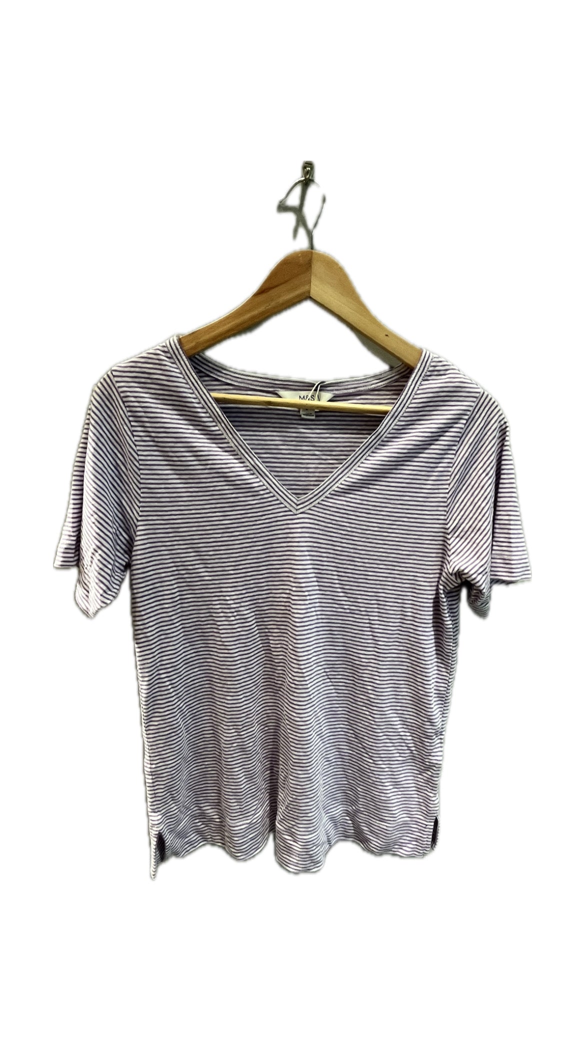 Marks & Spencer Purple Striped Tshirt