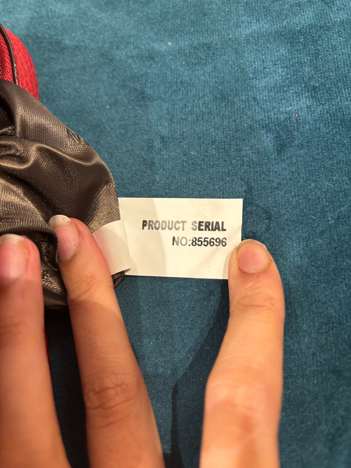 Red Studded Balmain Crossbody Bag