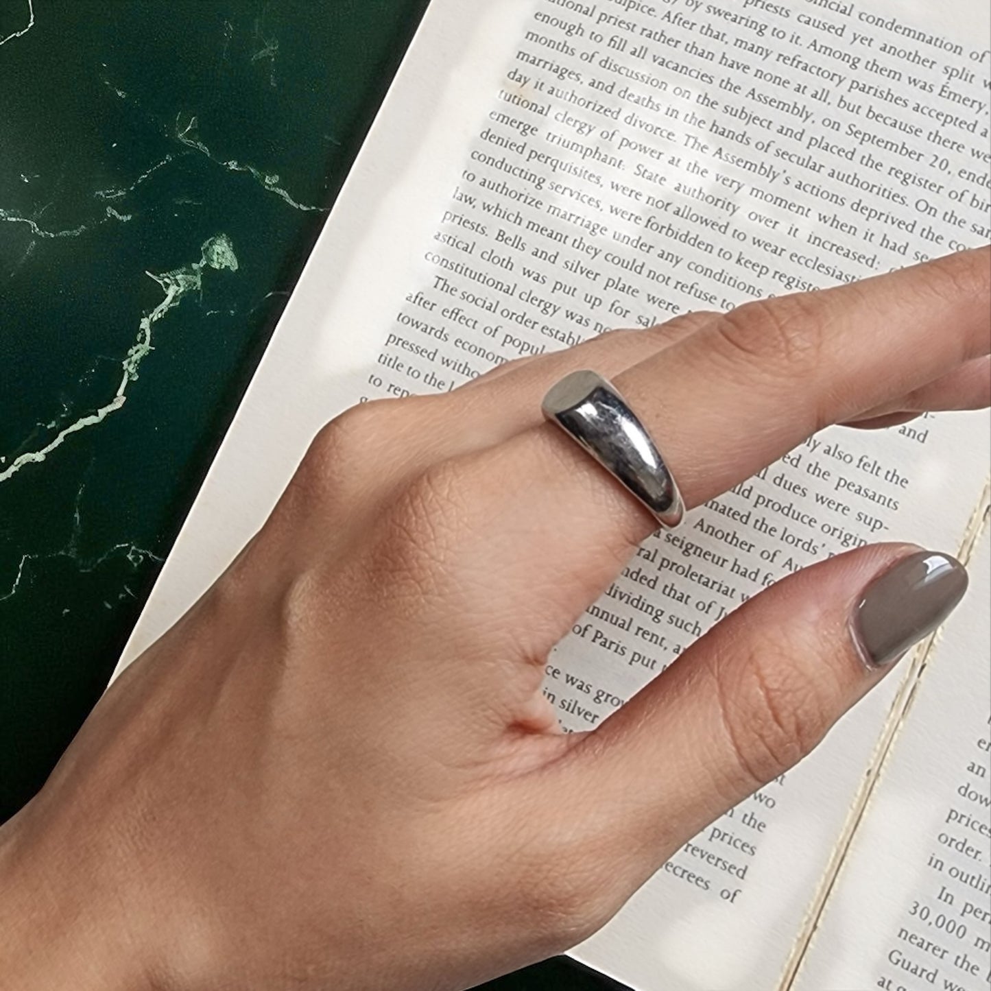 Silver Plain Ring