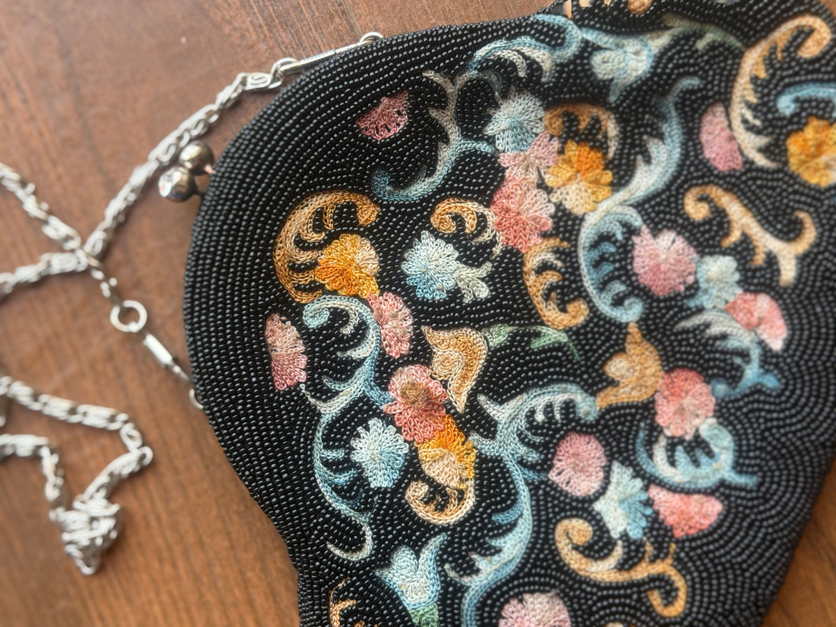 Vintage Bead Embroidered Sling