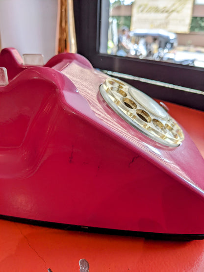 80s Rotary Phone Lamp (Pink)