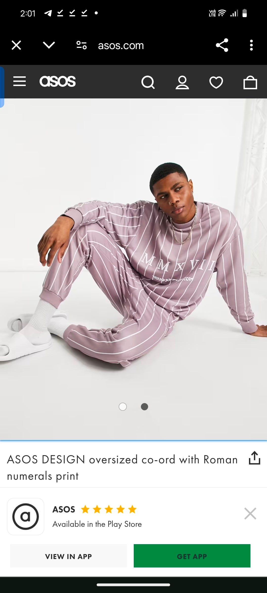 Asos Design Oversized Set