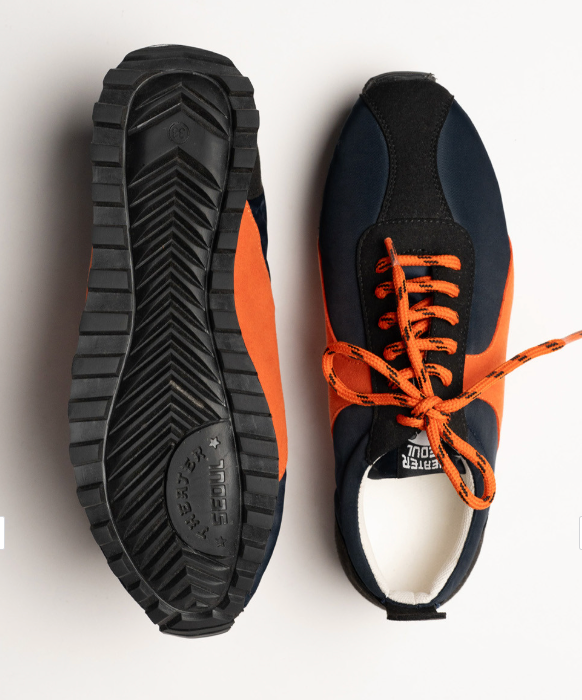 Theater Women Seoul Navy and Orange Sneakers