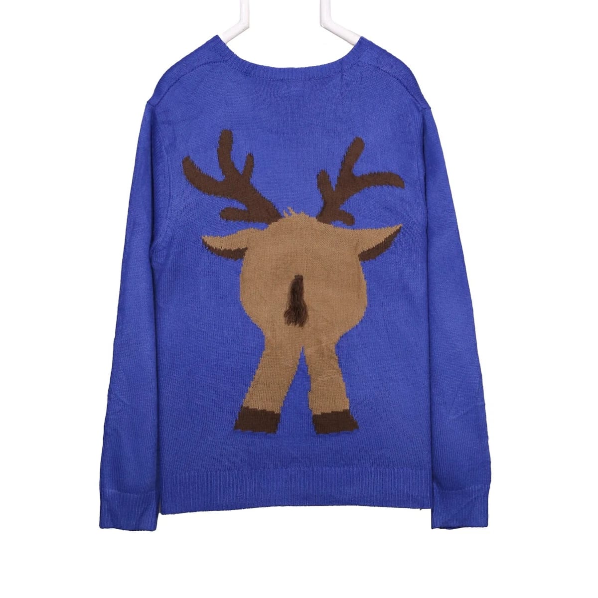 Rudolf the Reindeer Blue Christmas Sweater