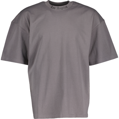 Black Squad Round Neck Oversized Fit Los Angeles Tee