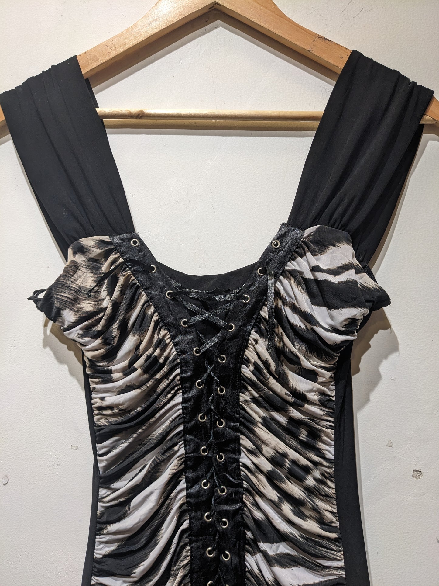 Lambada Rara Cheetah Print flare Mini Dress