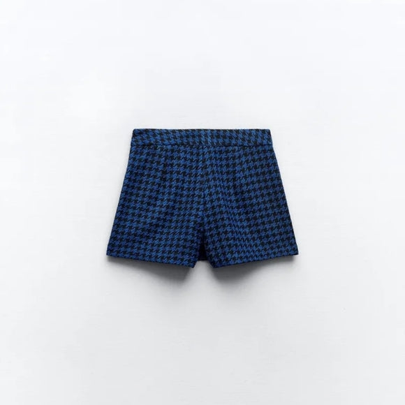 Zara Checked Blazer Skort Set