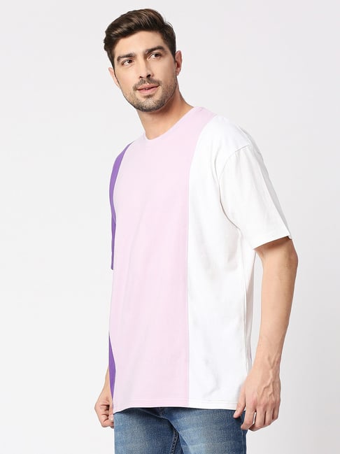 Blamblack Multi Cotton Comfort Fit Colour Block Tee