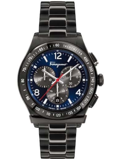 Ferragamo Chronograph Quartz Blue Dial Men's Watch