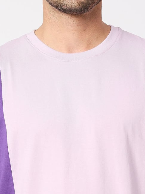 Blamblack Multi Cotton Comfort Fit Colour Block Tee