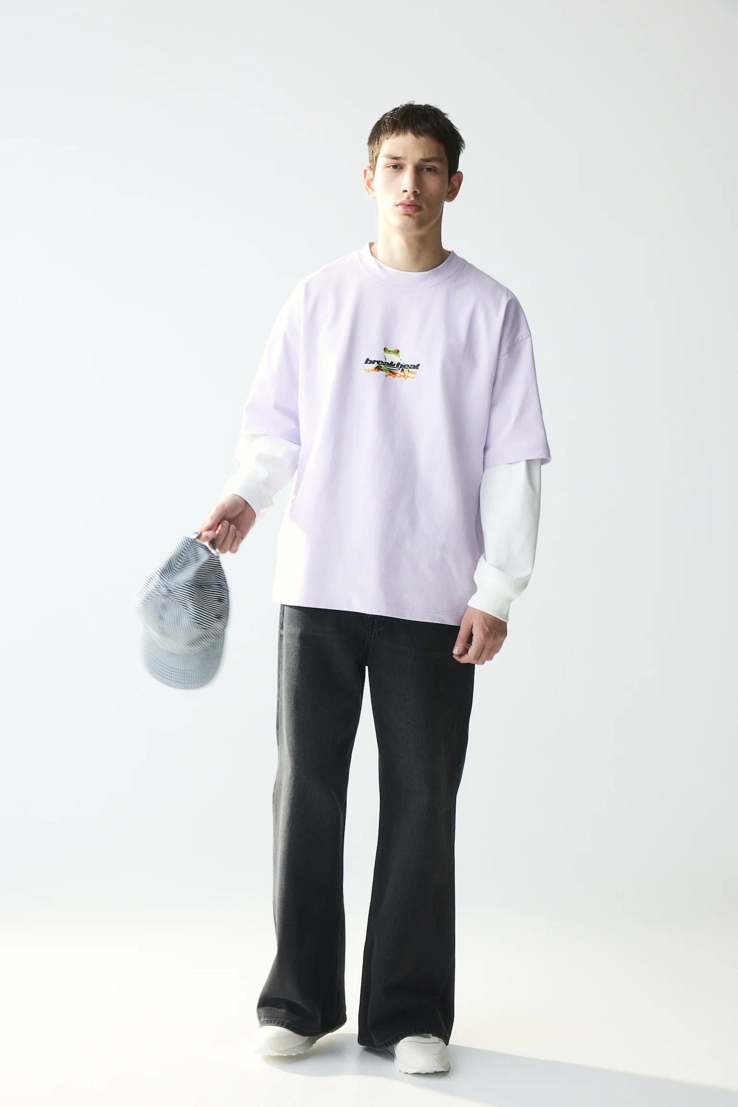H&M Oversized Fit Breakbeat Hardcore Printed Tee