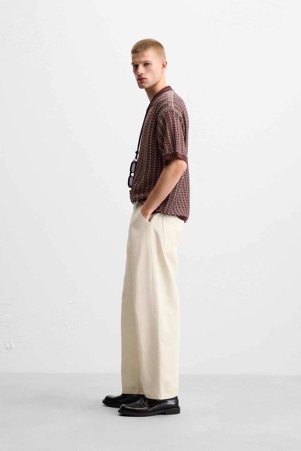 Zara Maroon Polo Tee