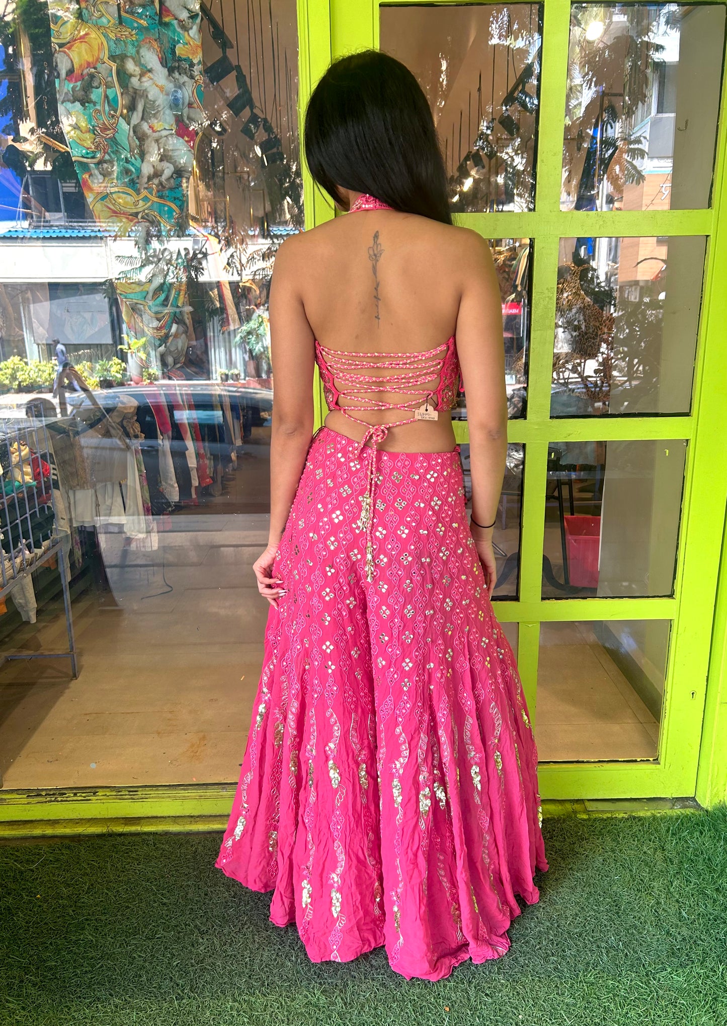 Tamanna Punjabi Kapoor pink Lehenga (Set of 2)