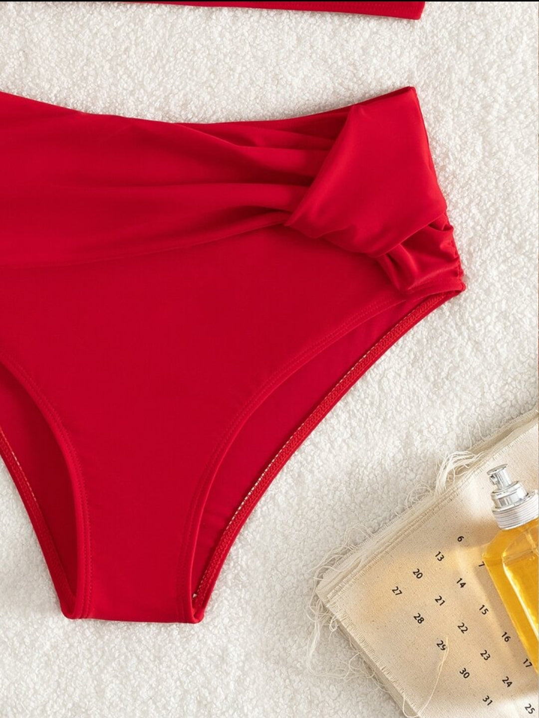 Ruched High Waisted Summer Beach Bikini Set