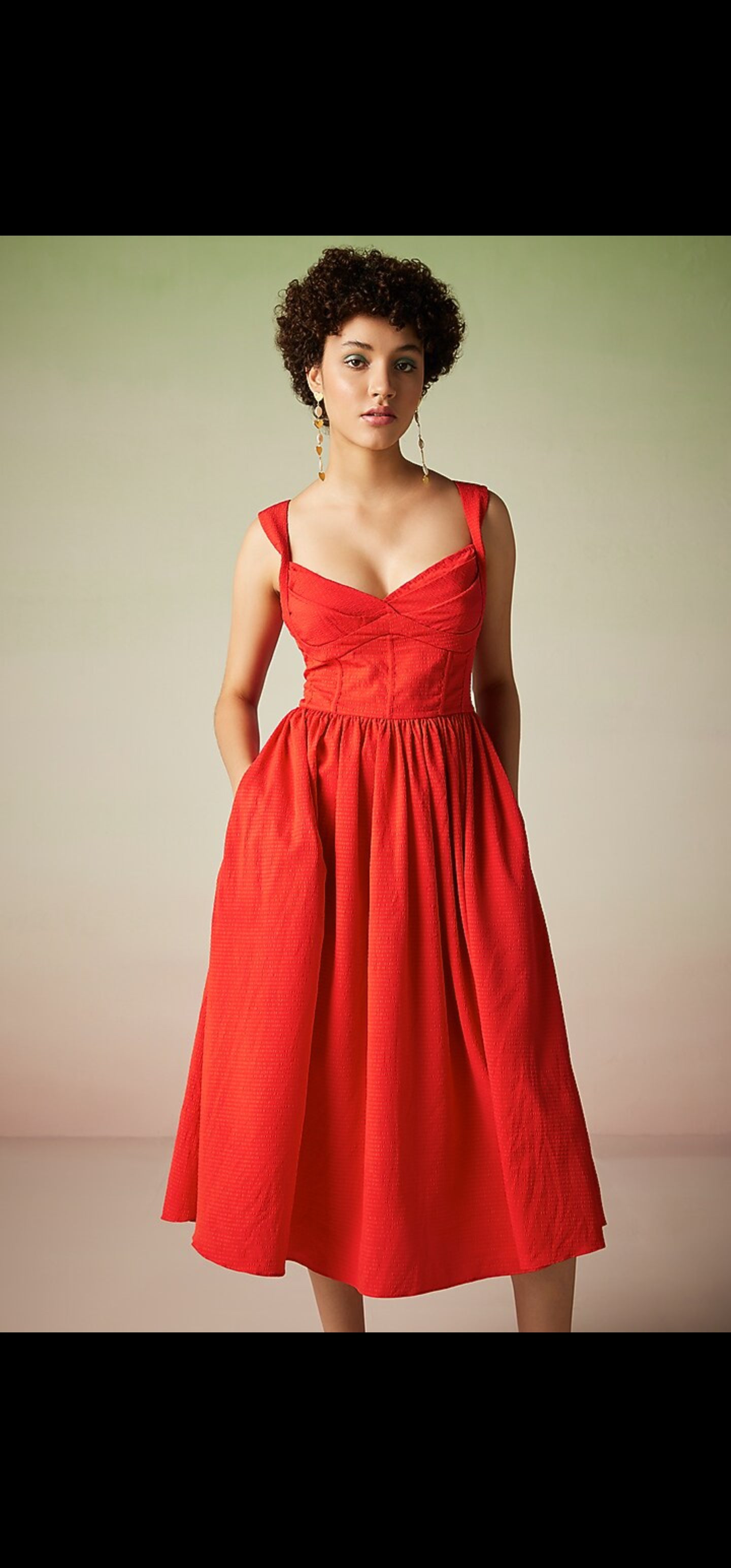 Verb Pallavi Singhee Orange Dress