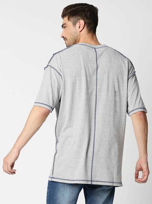 Blamblack Grey Comfort Fit Solid Tee