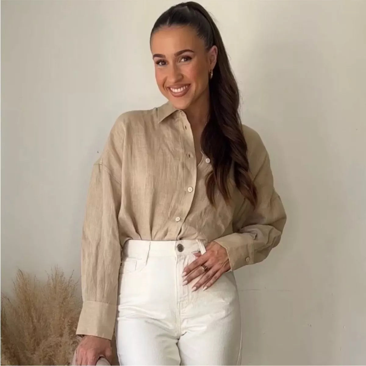 Zara Woman Beige Shirt