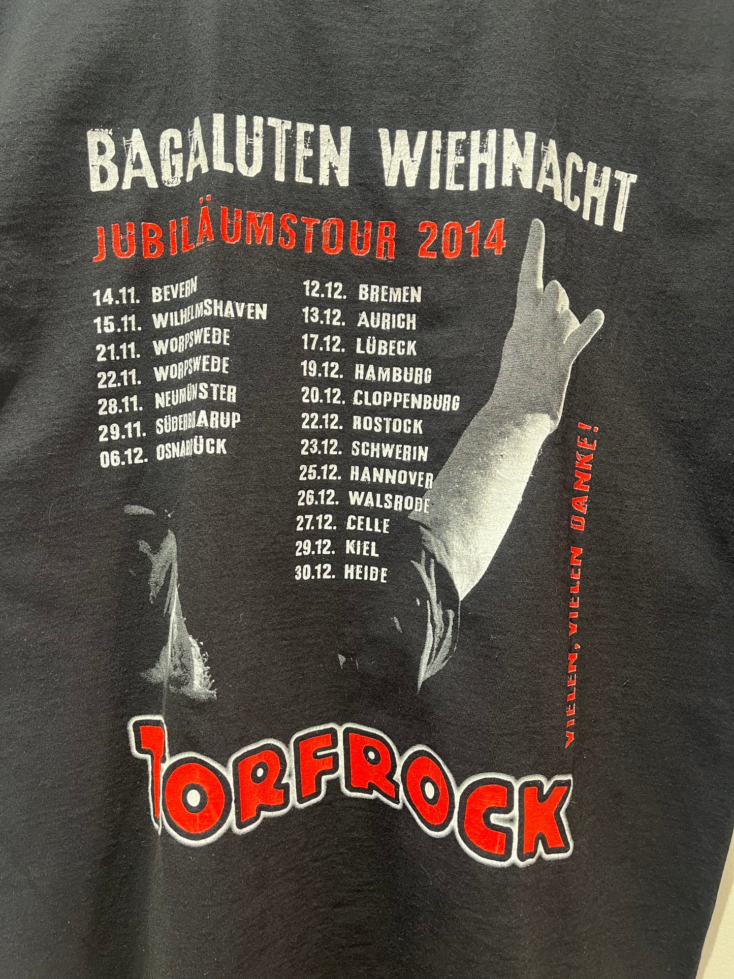 25 Jahre Beinharte black printed Tee