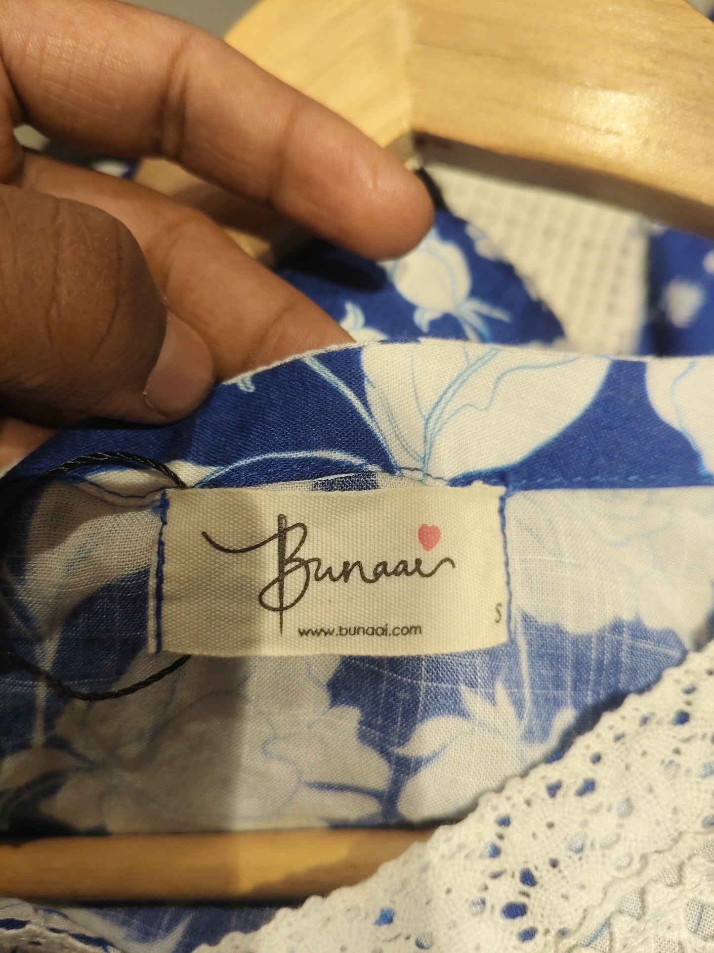 Bunaai Floral Blue Co-ord Set